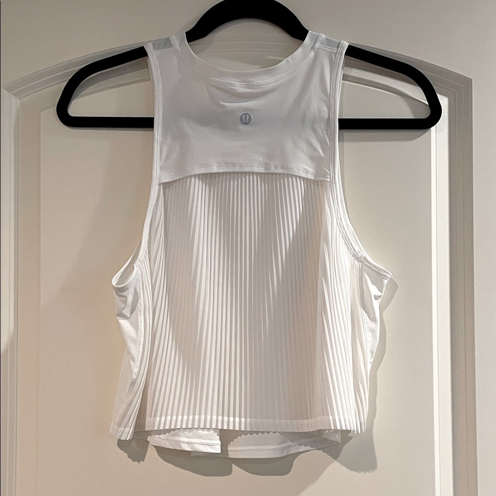 Lululemon pleated Sculpt Tennis Tank